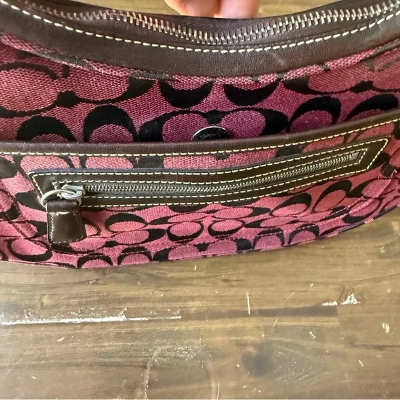 Coach Hobo Shoulder Bag Signature CC Canvas Vintage Y2K - Picture 13 of 15